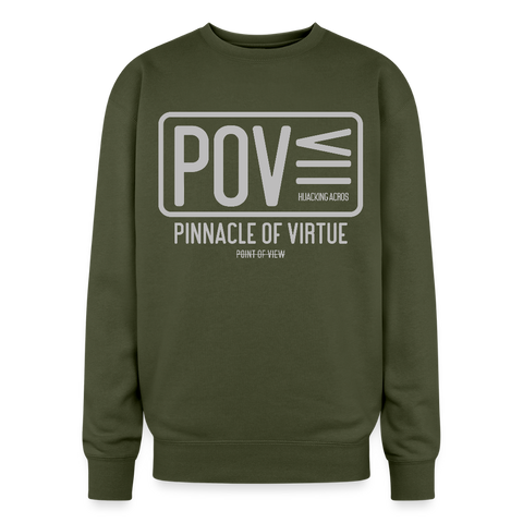POV Oversized Sweatshirt - olive green