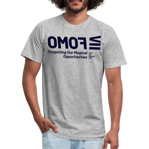 FOMO Blue Acro B&C Tee - heather gray