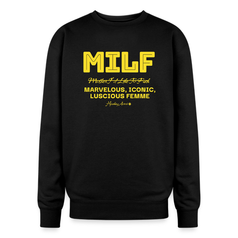 MILF Oversized Sweatshirt - black