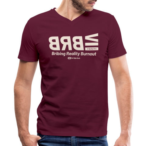 BRB Red Acro B&C V Neck - maroon