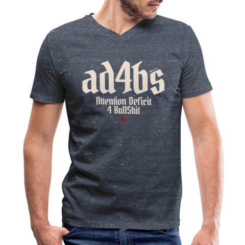 AD4BS Beige Acro B&C V Neck - heather navy