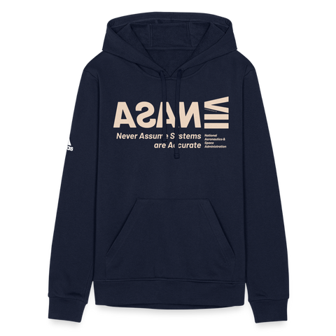 NASA Beige Acro Adidas Hoodie - french navy