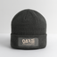 FAQ Beige Acro Beanie - charcoal grey