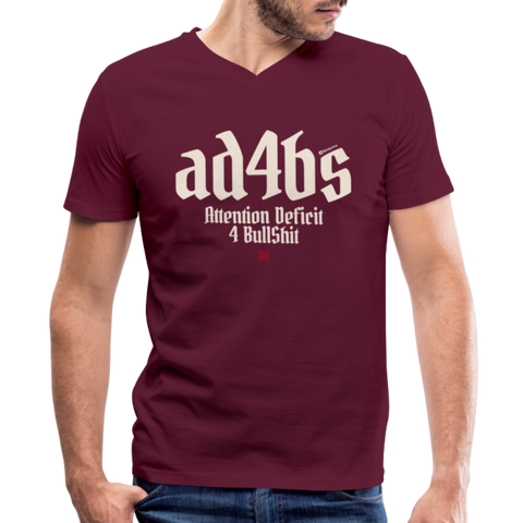 AD4BS Beige Acro B&C V Neck - maroon