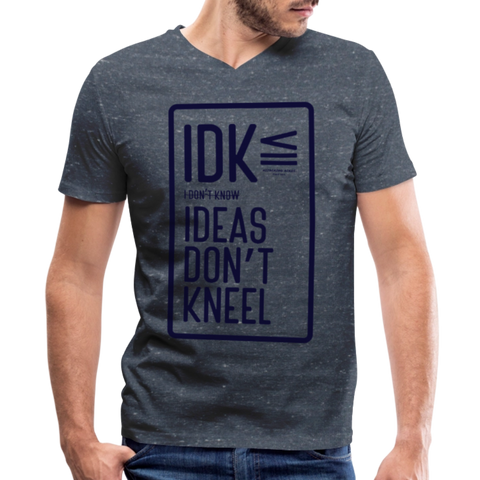 IDK V Neck - heather navy