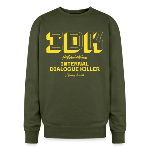 IDK Oversized Sweatshirt - olive green