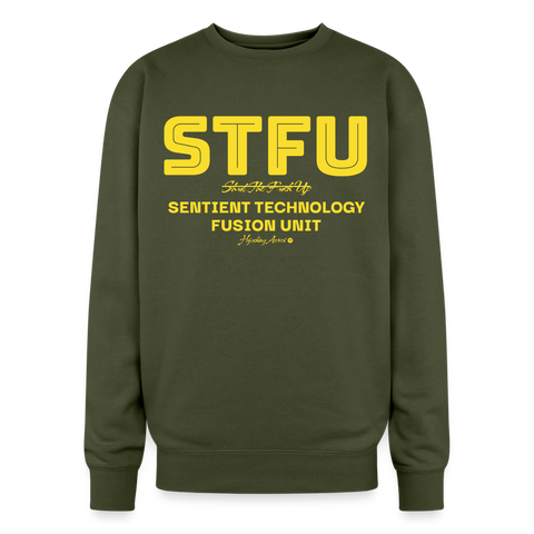 STFU Oversized Sweatshirt - olive green