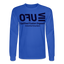 UFO Blue Acro Long Sleeve Tee - royal blue