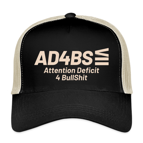 AD4BS Beige Acro Trucker Hat - black/oyster