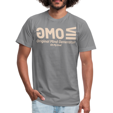 OMG Beige Acro B&C Tee - slate