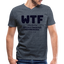 WTF V Neck - heather navy