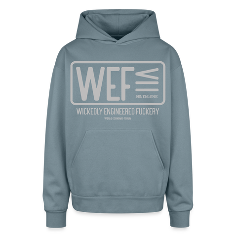 WEF Oversized Hoodie - stone blue