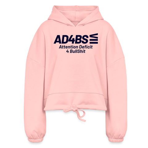 AD4BS Blue Acro Cropped Hoodie - light pink