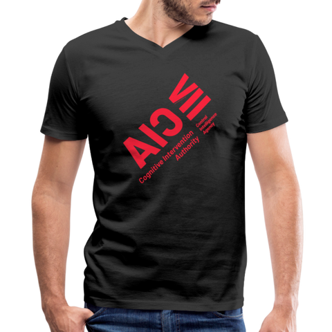 CIA Red Acro B&C V Neck - black