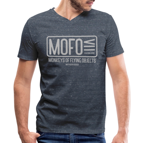 MOFO V Neck - heather navy