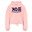 OK Blue Acro Cropped Hoodie - light pink