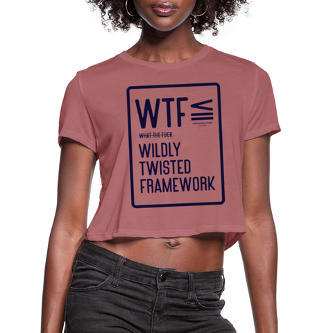 WTF Cropped (W) - mauve