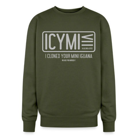 ICYMI Oversized Sweatshirt - olive green
