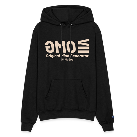 OMG Beige Acro Champion Hoodie - black