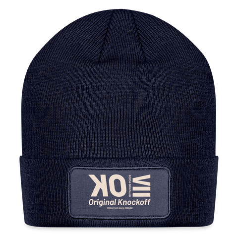 OK Beige Acro Beanie - navy