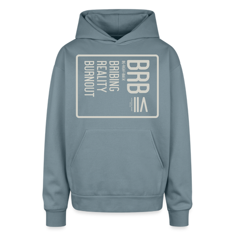 BRB Oversized Hoodie - stone blue