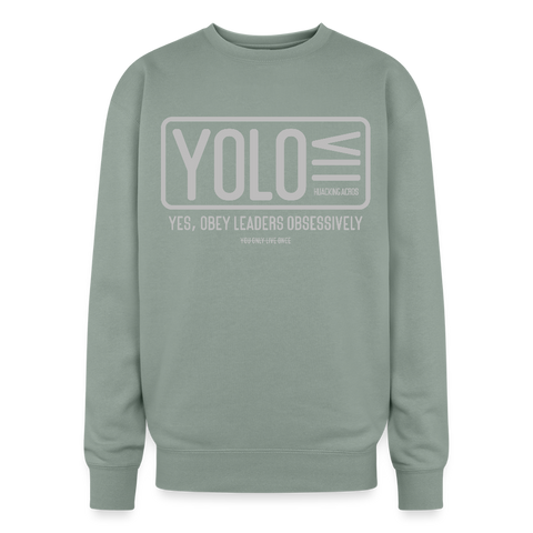 YOLO Oversized Sweatshirt - sage