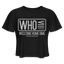 WHO Tee - black