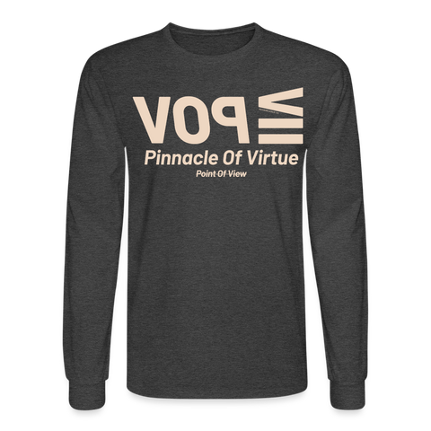 POV Beige Acro Long Sleeve - heather black