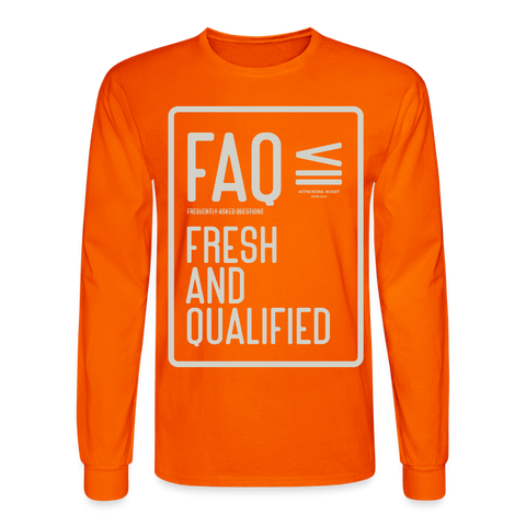 FAQ Long Sleeve - orange