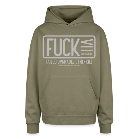 FUCK Oversized Sweatshirt - olive