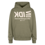 IDK Beige Acro Oversized Hoodie - olive