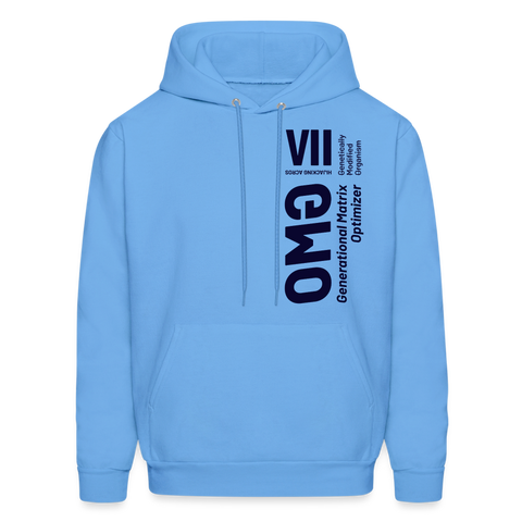 GMO Blue Logo Hoodie - carolina blue