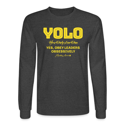 YOLO Long Sleeve - heather black