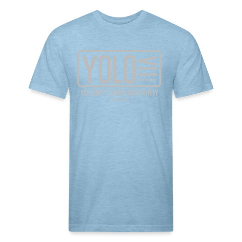 YOLO Tee - heather blue