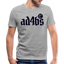 AD4BS Blue Acros B&C V Neck - heather gray