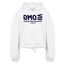 OMG Blue Acro Cropped Hoodie - white