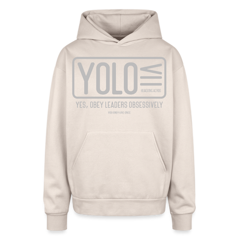 YOLO Oversized Hoodie - Sand