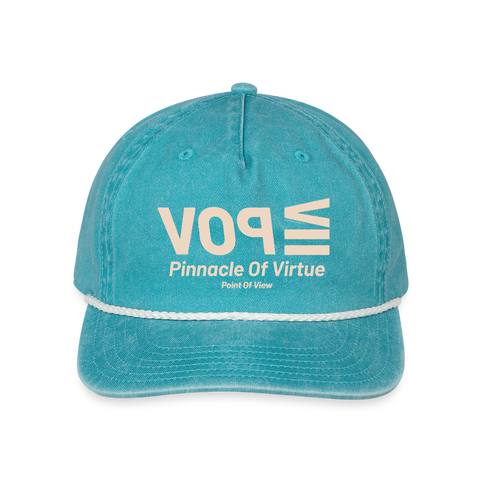 POV Beige Acro Hat - faded turquoise