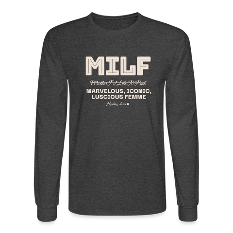 MILF Long Sleeve - heather black