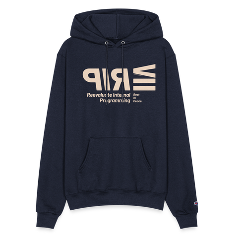 RIP Beige Acro Champion Hoodie - navy