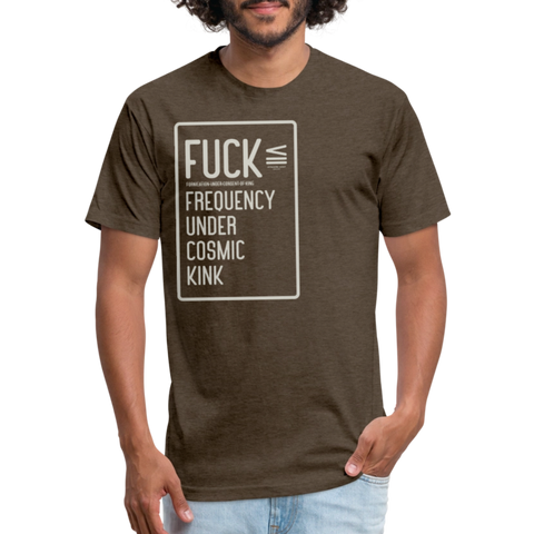 FUCK tee - heather espresso