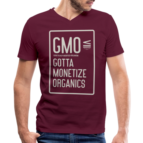 GMO V Neck - maroon