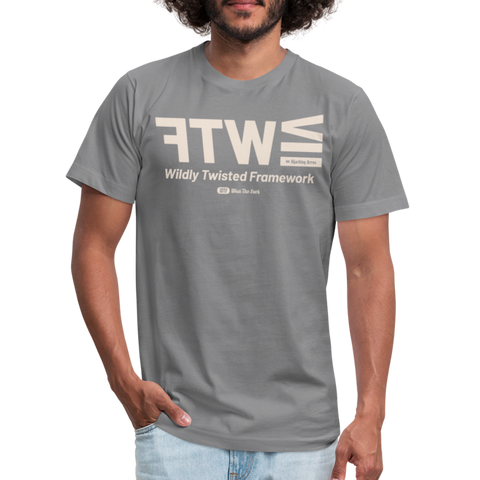 WTF Beige Acro B&C Tee - slate