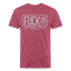 FUCK tee - heather burgundy
