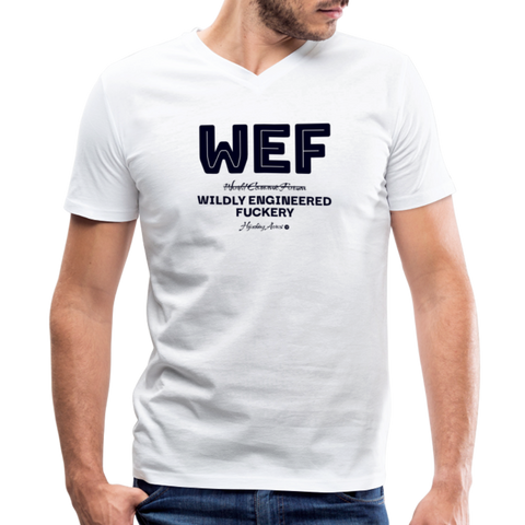 WEF V Neck - white