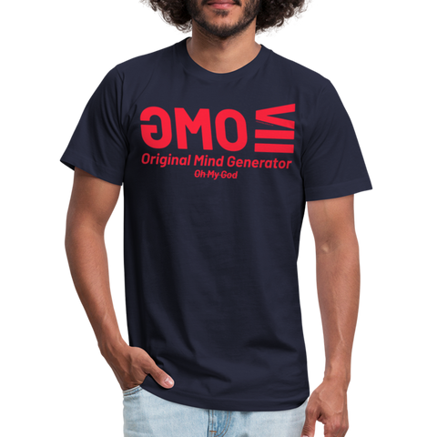 OMG Red Acro B&C Tee - navy