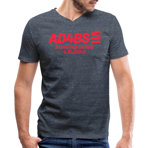 AD4BS Red Acros B&C V Neck - heather navy