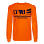 UFO Blue Acro Long Sleeve Tee - orange