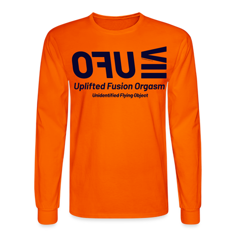 UFO Blue Acro Long Sleeve Tee - orange