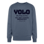 YOLO Oversized Sweatshirt - stone blue